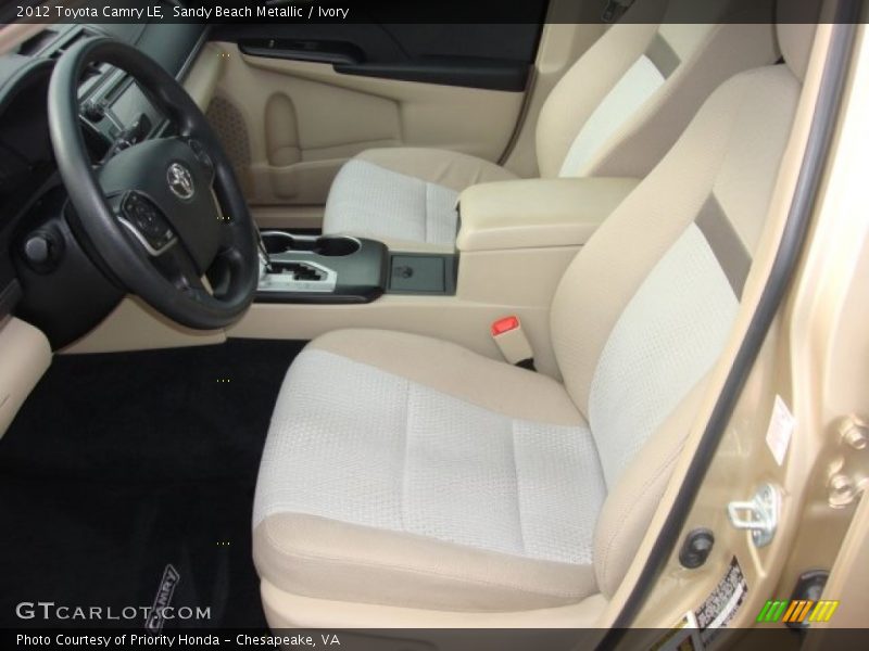 Sandy Beach Metallic / Ivory 2012 Toyota Camry LE