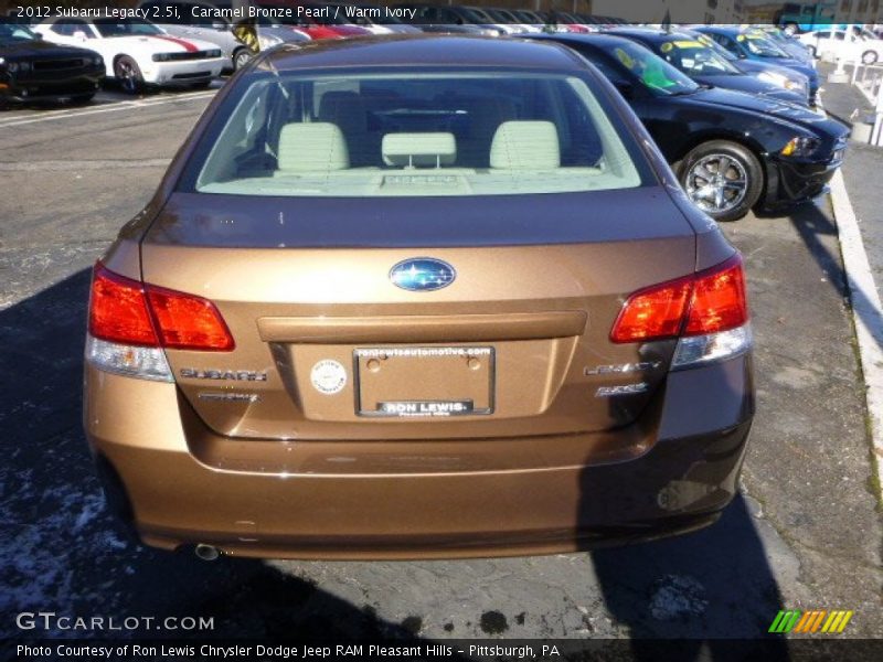 Caramel Bronze Pearl / Warm Ivory 2012 Subaru Legacy 2.5i