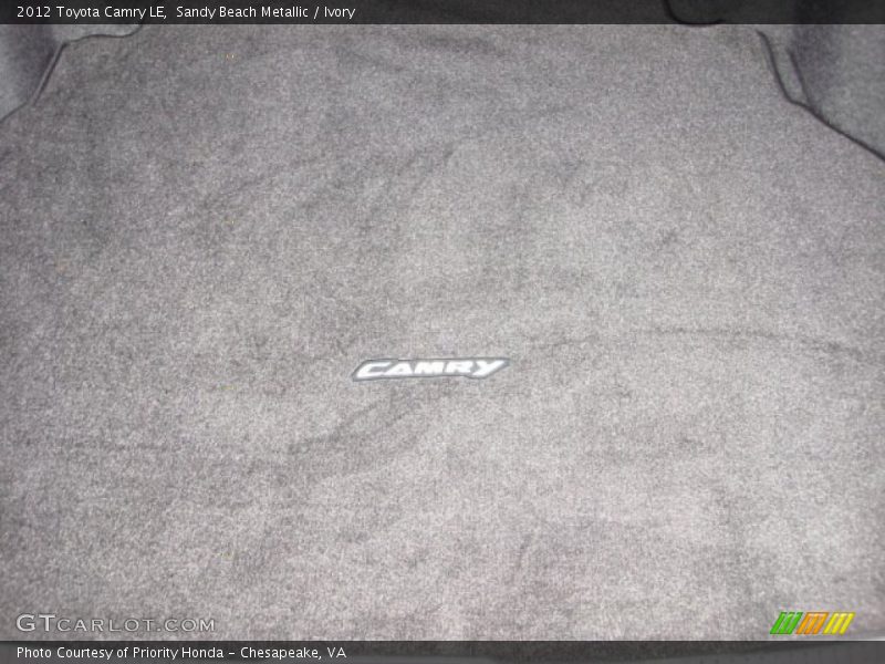 Sandy Beach Metallic / Ivory 2012 Toyota Camry LE