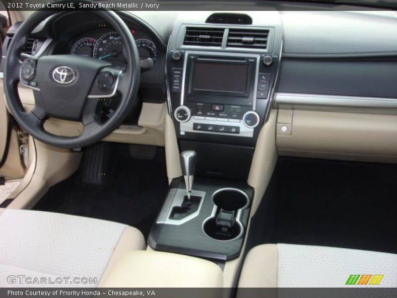 Sandy Beach Metallic / Ivory 2012 Toyota Camry LE