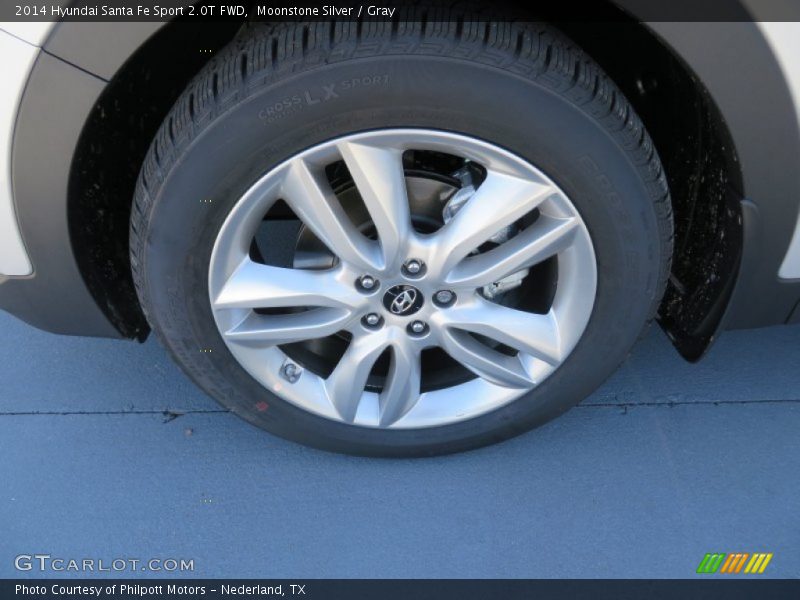 Moonstone Silver / Gray 2014 Hyundai Santa Fe Sport 2.0T FWD