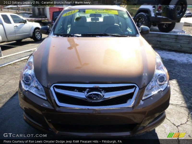 Caramel Bronze Pearl / Warm Ivory 2012 Subaru Legacy 2.5i