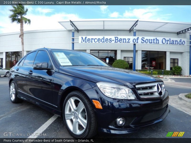 Capri Blue Metallic / Almond/Mocha 2010 Mercedes-Benz C 300 Luxury