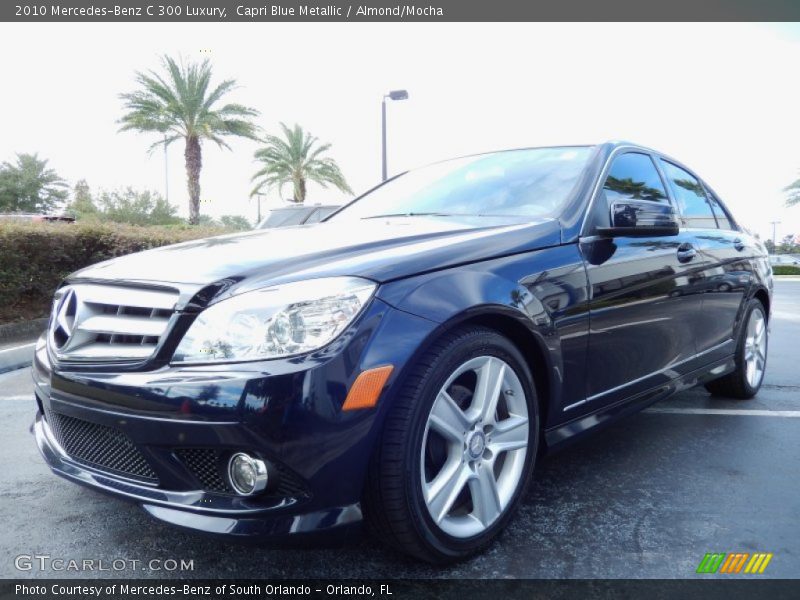 Capri Blue Metallic / Almond/Mocha 2010 Mercedes-Benz C 300 Luxury