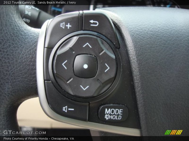 Sandy Beach Metallic / Ivory 2012 Toyota Camry LE