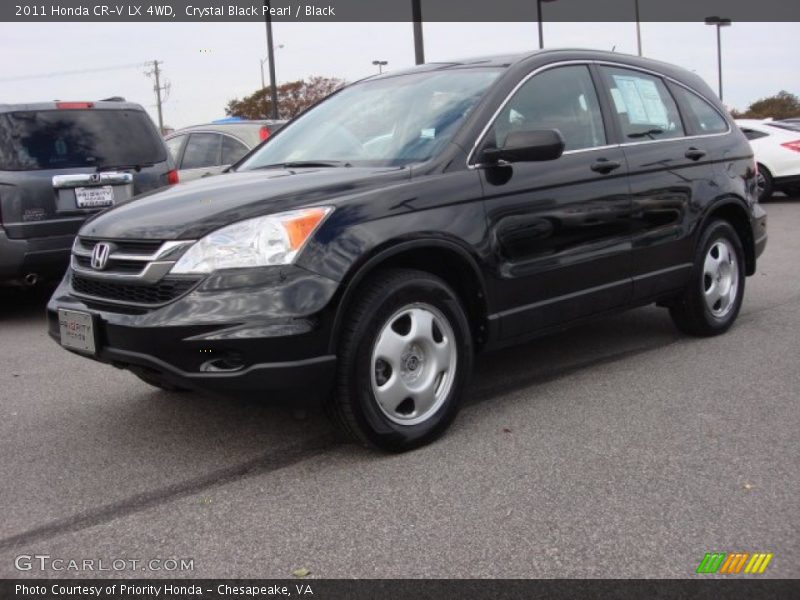 Crystal Black Pearl / Black 2011 Honda CR-V LX 4WD
