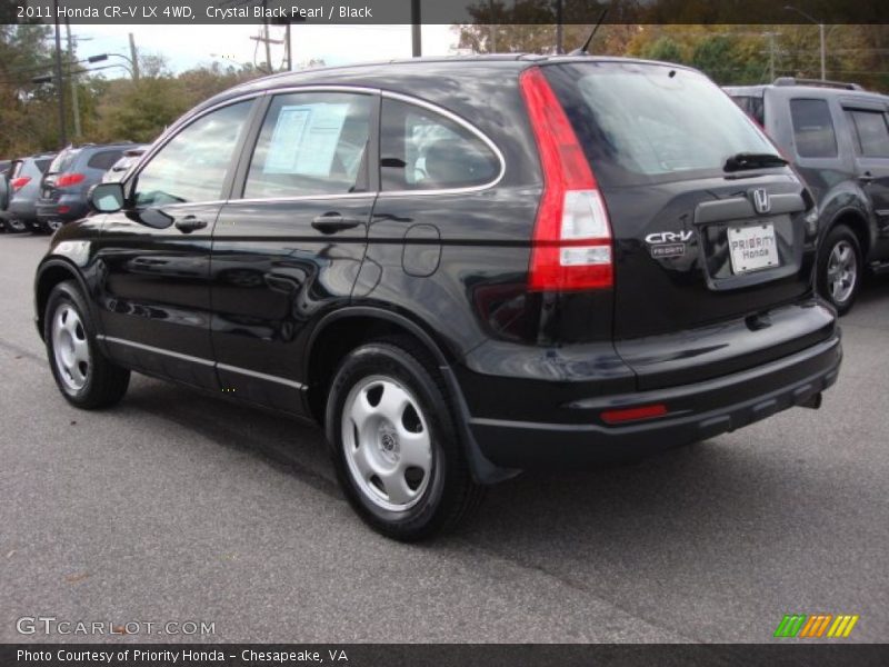 Crystal Black Pearl / Black 2011 Honda CR-V LX 4WD