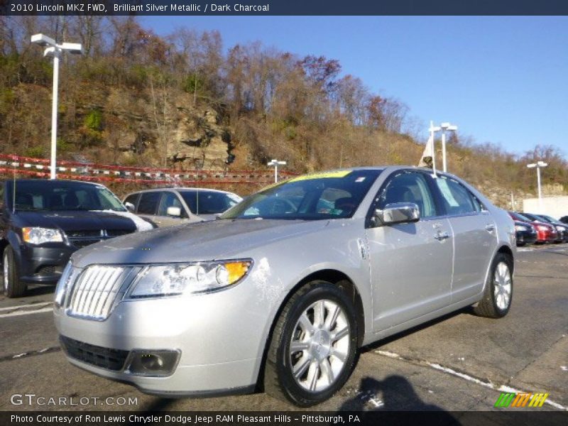 Brilliant Silver Metallic / Dark Charcoal 2010 Lincoln MKZ FWD