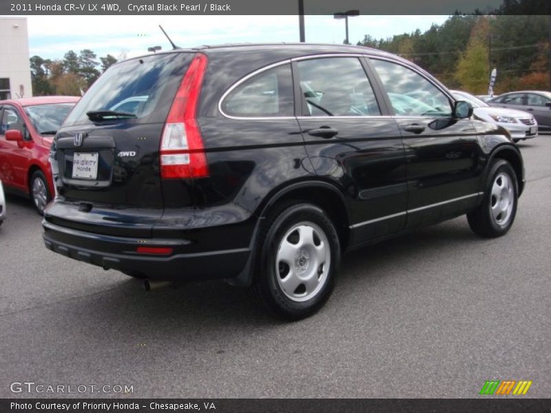 Crystal Black Pearl / Black 2011 Honda CR-V LX 4WD