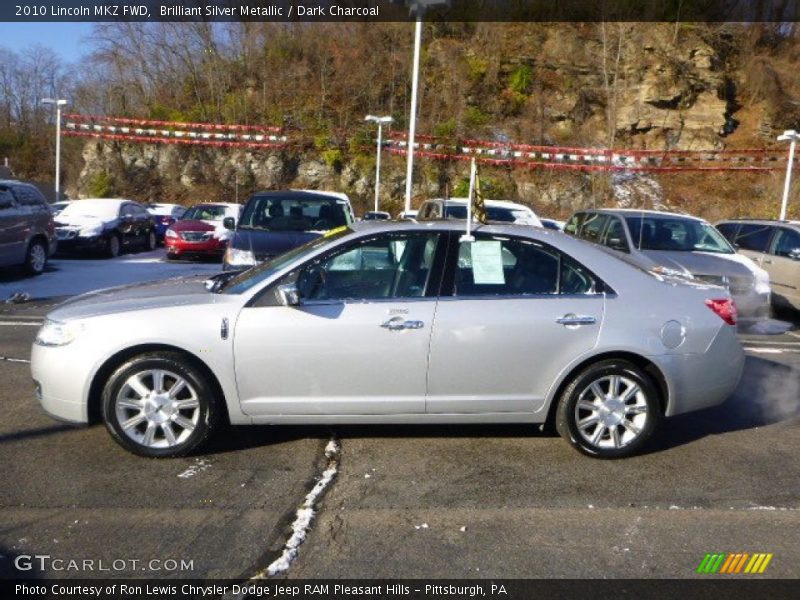 Brilliant Silver Metallic / Dark Charcoal 2010 Lincoln MKZ FWD