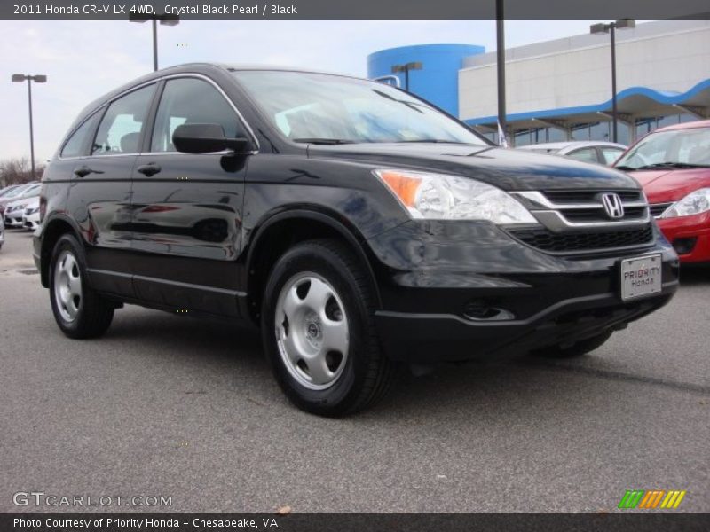 Crystal Black Pearl / Black 2011 Honda CR-V LX 4WD