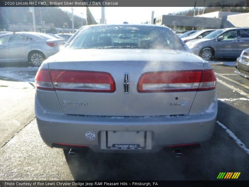 Brilliant Silver Metallic / Dark Charcoal 2010 Lincoln MKZ FWD