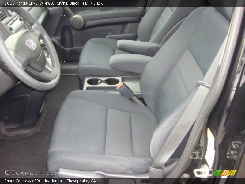 Crystal Black Pearl / Black 2011 Honda CR-V LX 4WD