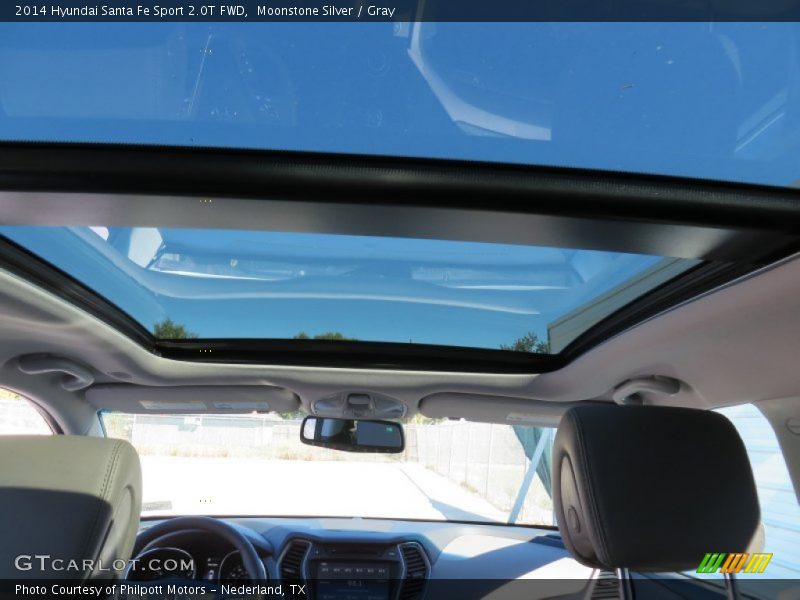 Moonstone Silver / Gray 2014 Hyundai Santa Fe Sport 2.0T FWD