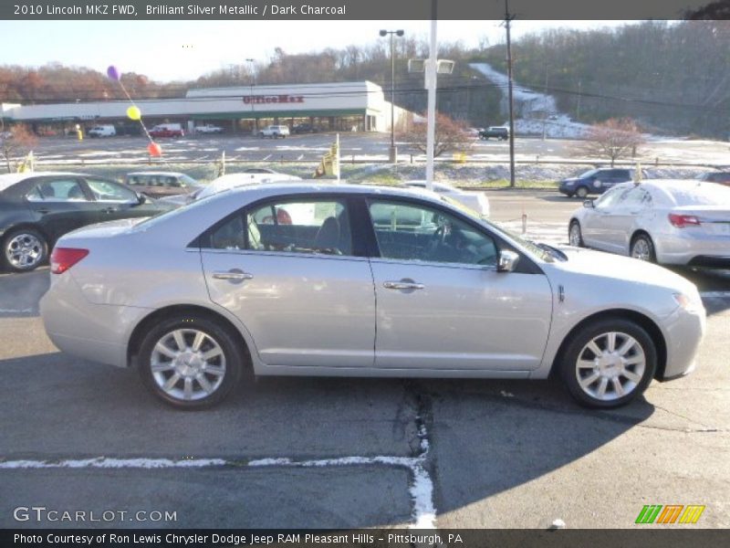 Brilliant Silver Metallic / Dark Charcoal 2010 Lincoln MKZ FWD