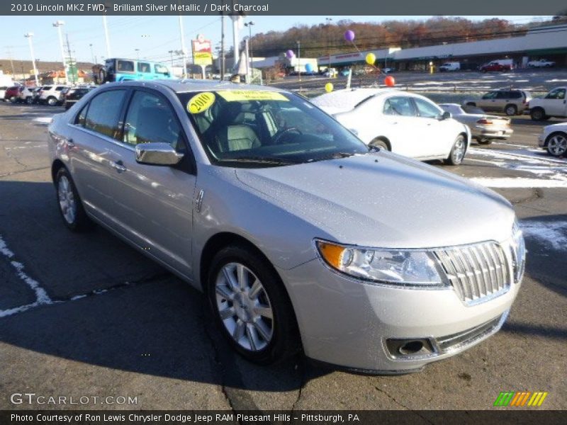 Brilliant Silver Metallic / Dark Charcoal 2010 Lincoln MKZ FWD