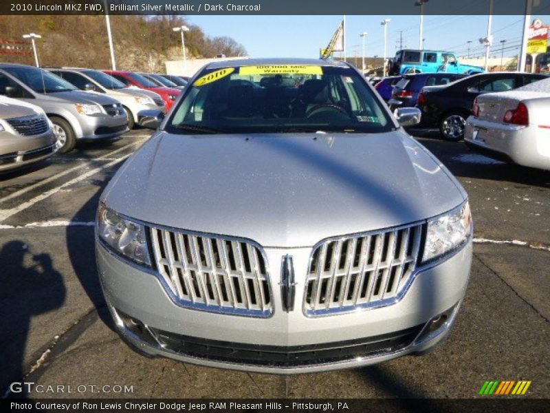 Brilliant Silver Metallic / Dark Charcoal 2010 Lincoln MKZ FWD