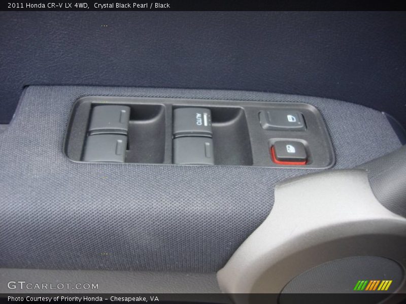 Crystal Black Pearl / Black 2011 Honda CR-V LX 4WD