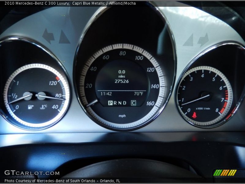 Capri Blue Metallic / Almond/Mocha 2010 Mercedes-Benz C 300 Luxury