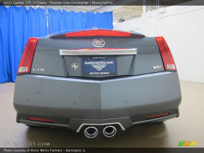 Thunder Gray ChromaFlair / Ebony/Saffron 2011 Cadillac CTS -V Coupe