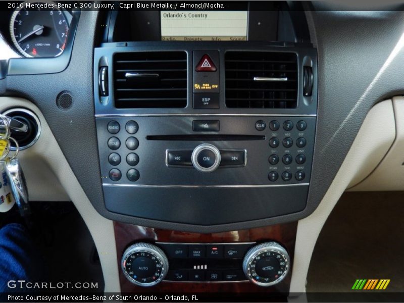 Capri Blue Metallic / Almond/Mocha 2010 Mercedes-Benz C 300 Luxury