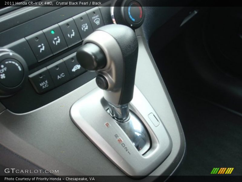 Crystal Black Pearl / Black 2011 Honda CR-V LX 4WD