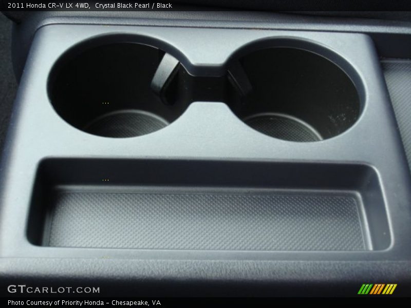 Crystal Black Pearl / Black 2011 Honda CR-V LX 4WD