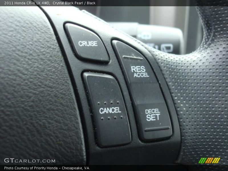Crystal Black Pearl / Black 2011 Honda CR-V LX 4WD