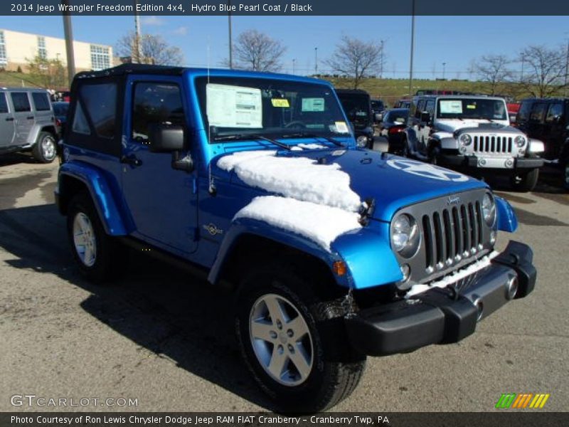 Hydro Blue Pearl Coat / Black 2014 Jeep Wrangler Freedom Edition 4x4