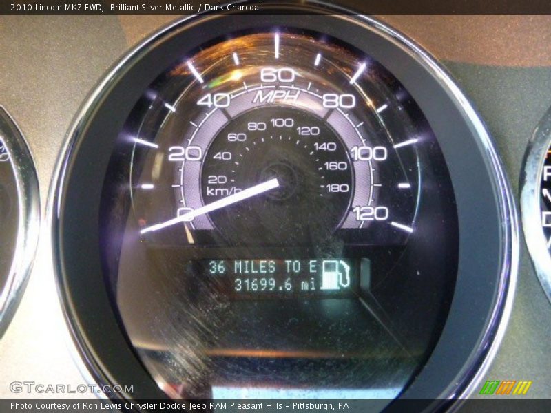 Brilliant Silver Metallic / Dark Charcoal 2010 Lincoln MKZ FWD