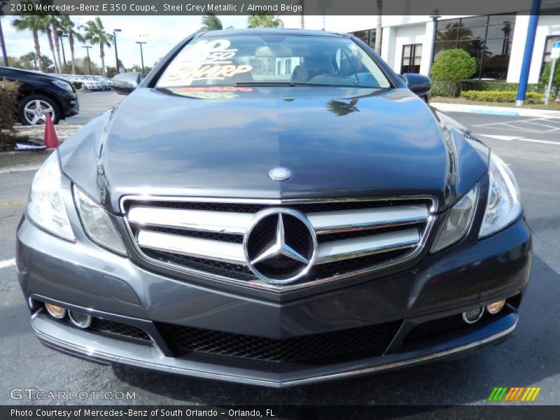 Steel Grey Metallic / Almond Beige 2010 Mercedes-Benz E 350 Coupe