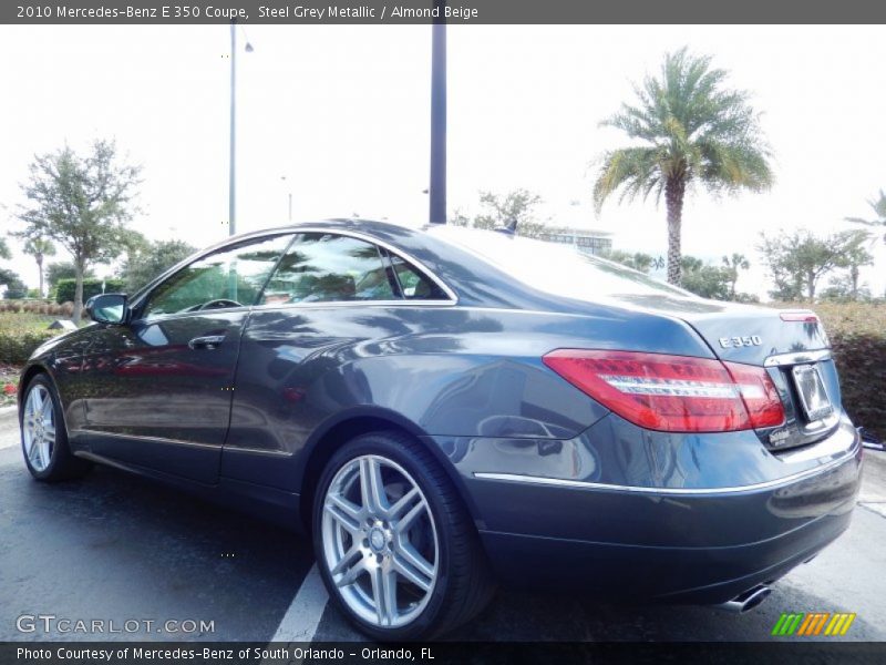 Steel Grey Metallic / Almond Beige 2010 Mercedes-Benz E 350 Coupe