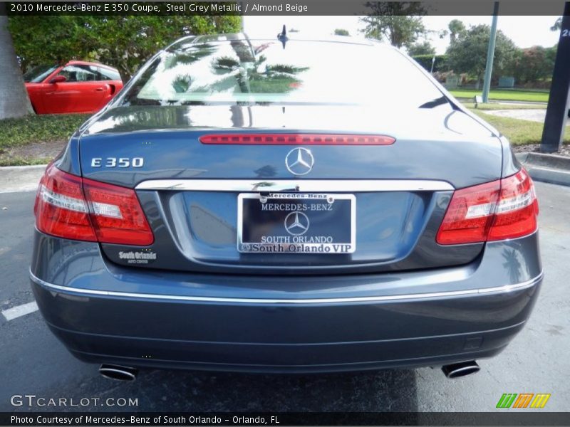 Steel Grey Metallic / Almond Beige 2010 Mercedes-Benz E 350 Coupe