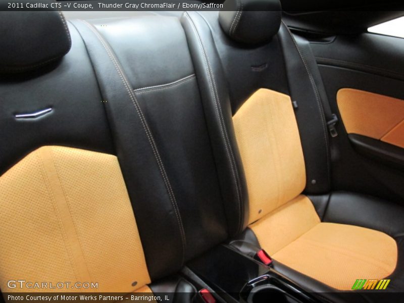 Thunder Gray ChromaFlair / Ebony/Saffron 2011 Cadillac CTS -V Coupe