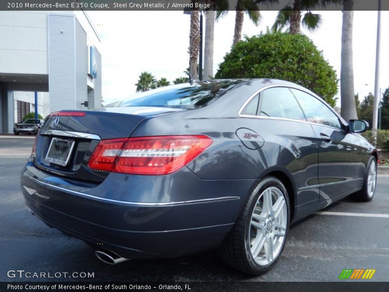 Steel Grey Metallic / Almond Beige 2010 Mercedes-Benz E 350 Coupe