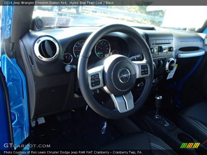 Hydro Blue Pearl Coat / Black 2014 Jeep Wrangler Freedom Edition 4x4