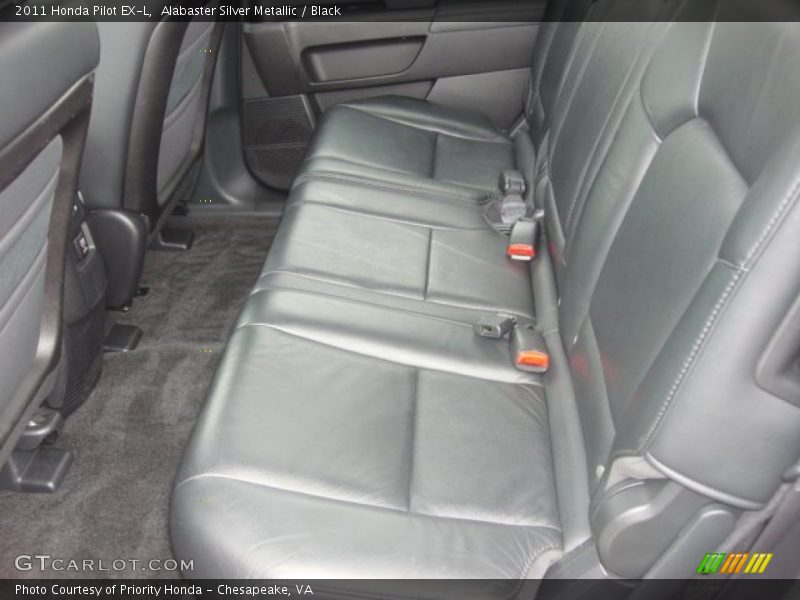 Alabaster Silver Metallic / Black 2011 Honda Pilot EX-L