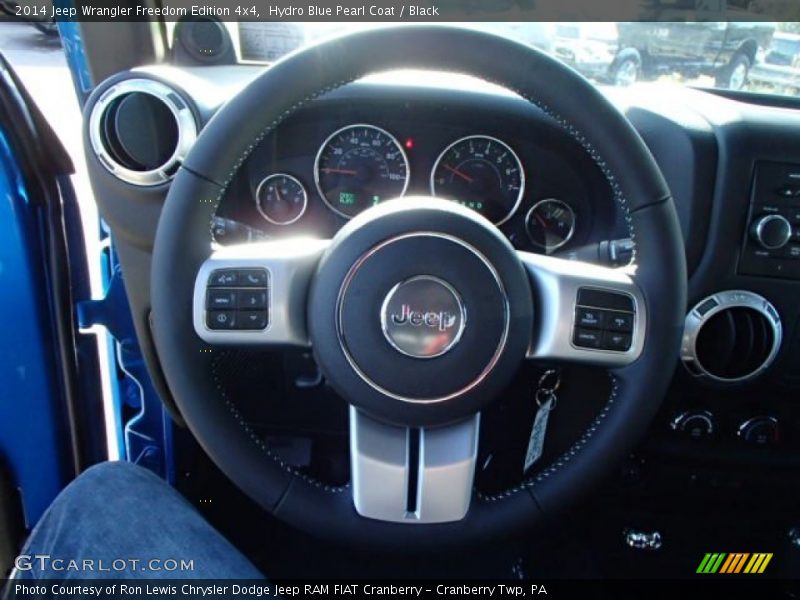 Hydro Blue Pearl Coat / Black 2014 Jeep Wrangler Freedom Edition 4x4