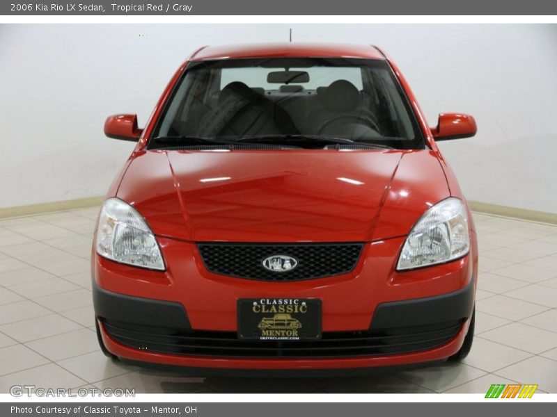 Tropical Red / Gray 2006 Kia Rio LX Sedan