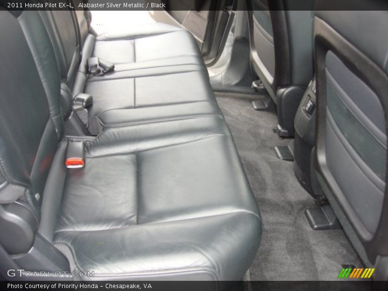 Alabaster Silver Metallic / Black 2011 Honda Pilot EX-L