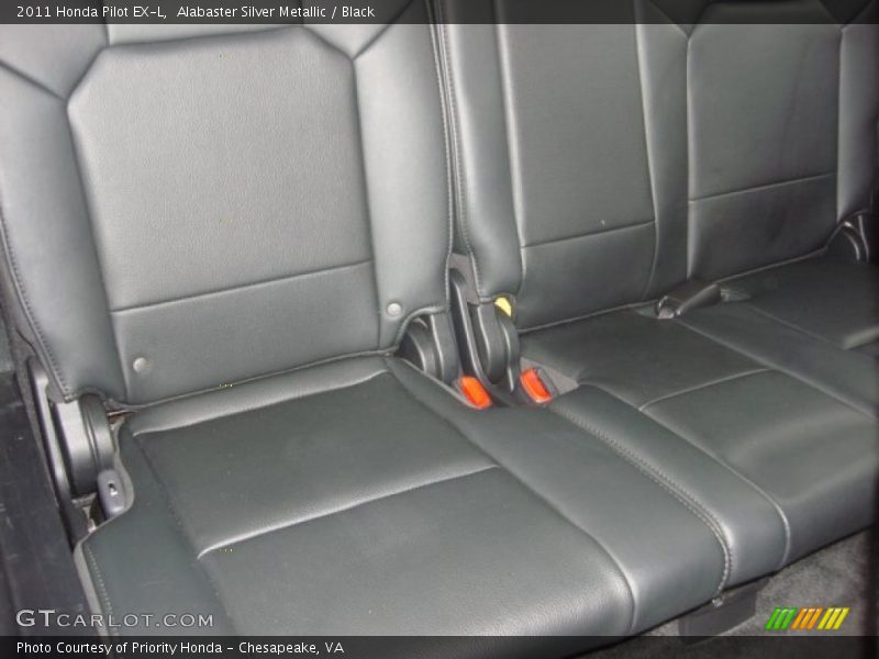 Alabaster Silver Metallic / Black 2011 Honda Pilot EX-L