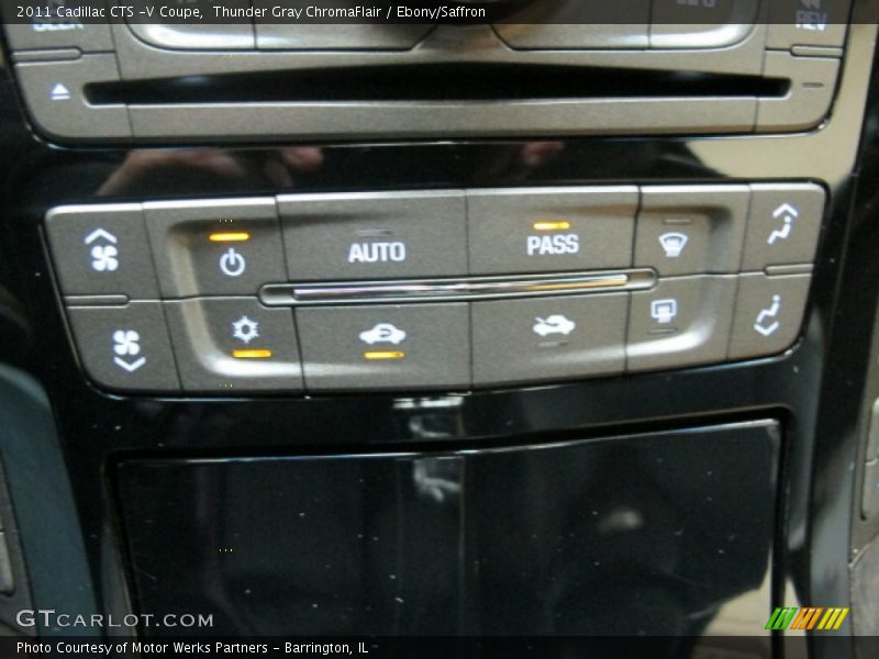 Thunder Gray ChromaFlair / Ebony/Saffron 2011 Cadillac CTS -V Coupe