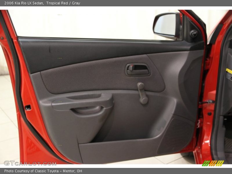 Tropical Red / Gray 2006 Kia Rio LX Sedan