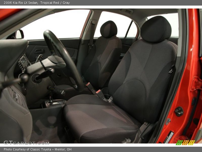Tropical Red / Gray 2006 Kia Rio LX Sedan