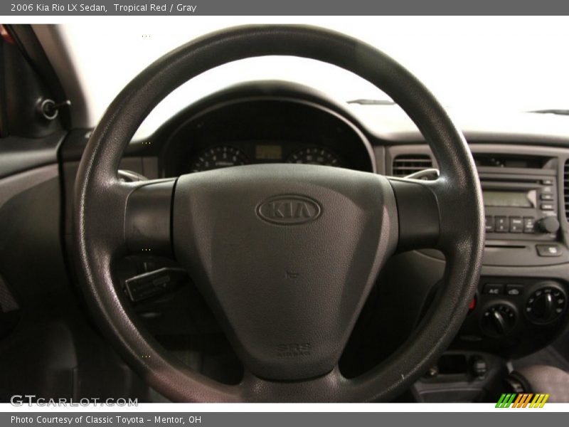 Tropical Red / Gray 2006 Kia Rio LX Sedan