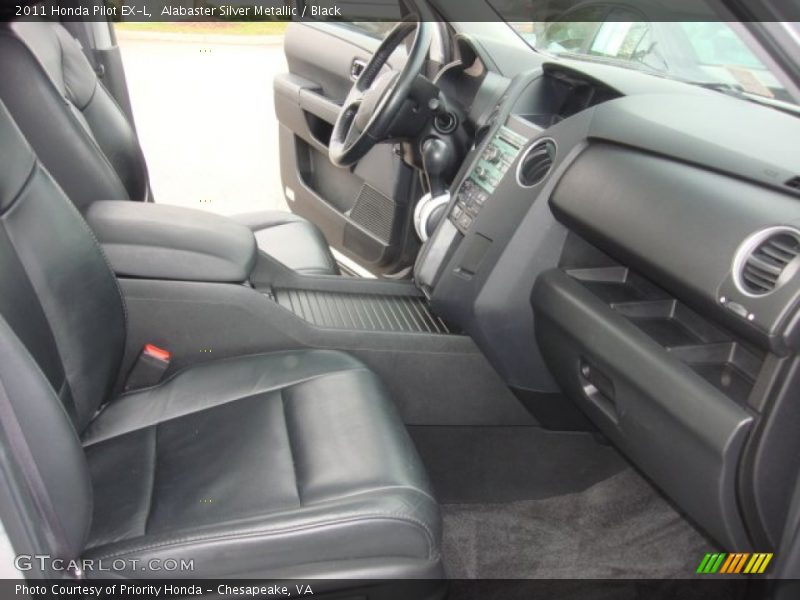 Alabaster Silver Metallic / Black 2011 Honda Pilot EX-L