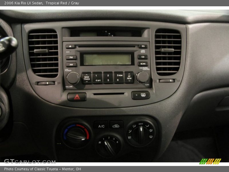 Tropical Red / Gray 2006 Kia Rio LX Sedan