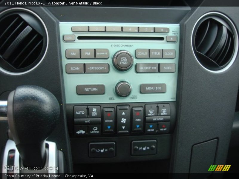 Alabaster Silver Metallic / Black 2011 Honda Pilot EX-L