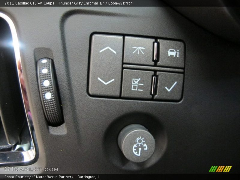 Thunder Gray ChromaFlair / Ebony/Saffron 2011 Cadillac CTS -V Coupe