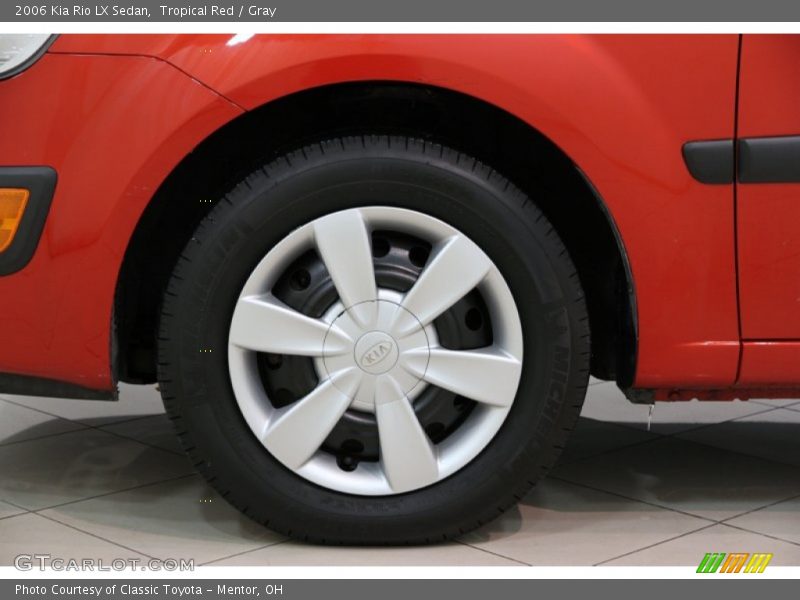 Tropical Red / Gray 2006 Kia Rio LX Sedan